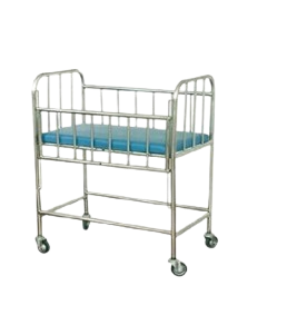 Stainless Steel Hospital Baby Cot