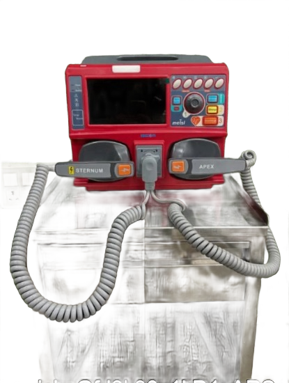Dr. Smith Hospital Biphasic Defibrillator with Sternum & Apex Hard Paddles