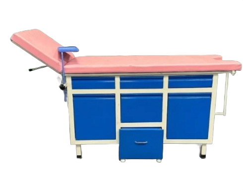 Dr. Smith Multi-Drawer Consultation Examination Couch - Blue & White