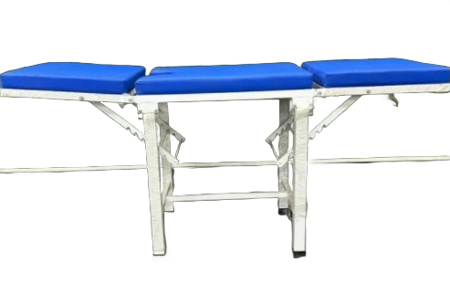Dr. Smith 3-Section Folding Examination & Delivery Table - Blue