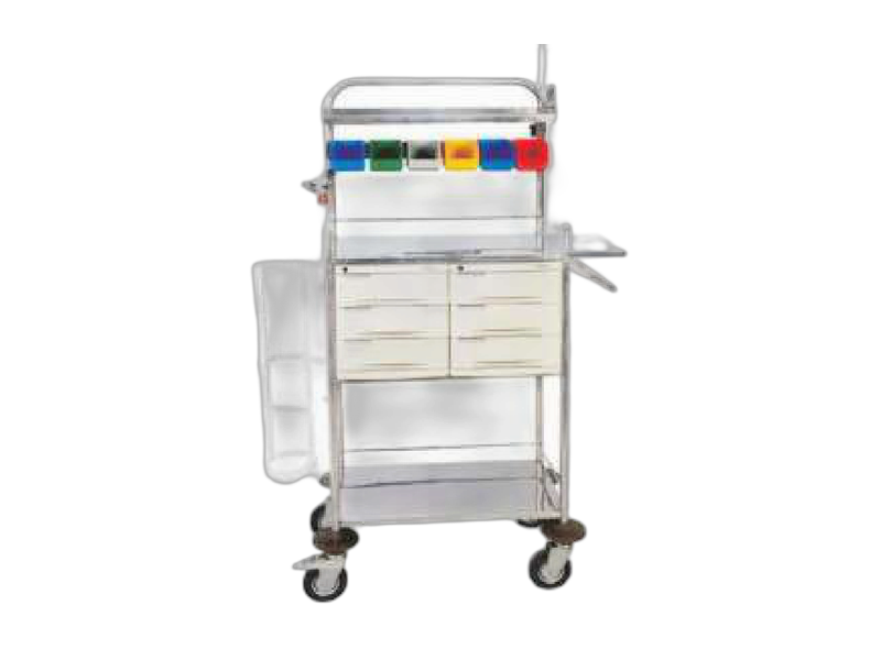Crash Cart with S.S Drawers