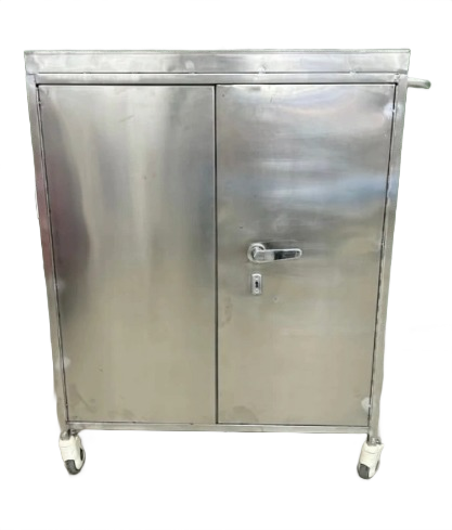 Dr. Smith Enclosed SS Medicine Cabinet Trolley