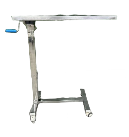 Dr. Smith Overbed Food Table SS Crank