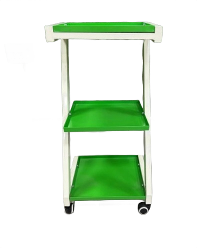Dr. Smith Three-Tier Instrument Utility Cart - Green