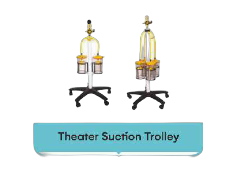 Theater Suction Trolley with Twin Jars