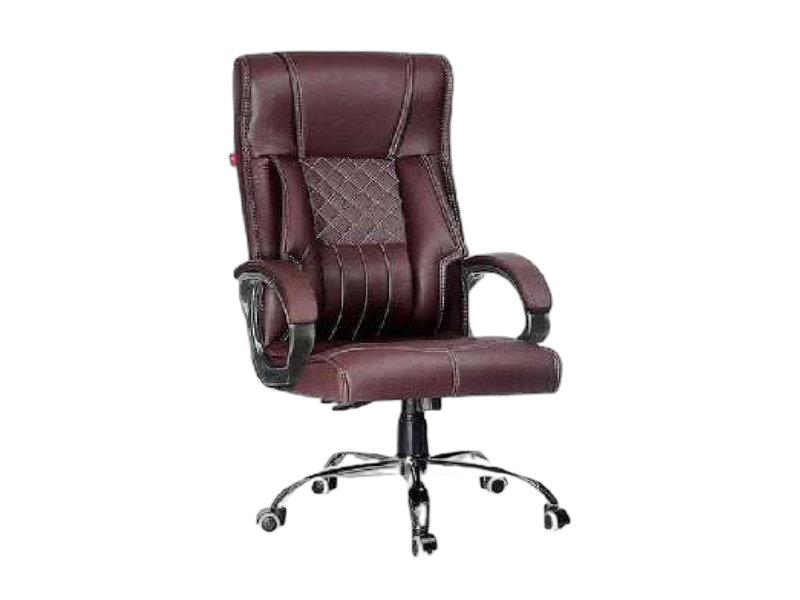 Quilted Executive Boss Chair (Burgundy)
