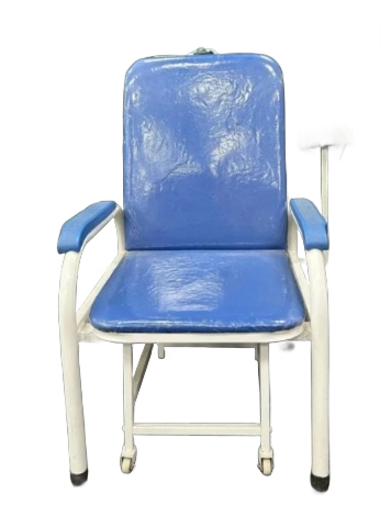 Dr. Smith Patient Attendant Chair Cum Bed with Castors