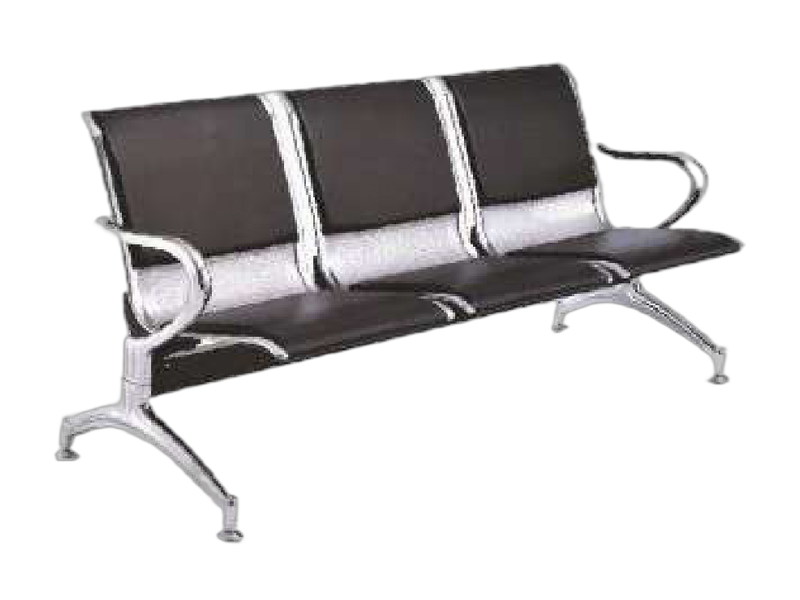 Three Seater Waiting Chair with Cushion
