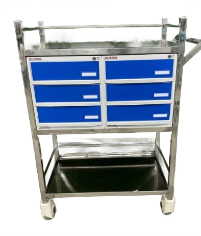 Dr. Smith Stainless Steel Medicine Distribution Trolley